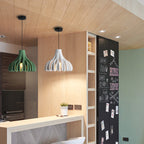 Contemporary Nordic Macaron Cone Resin 1-Light Pendant Light For Bedroom