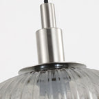 Contemporary Nordic Oval Iron Glass 1-Light Pendant Light For Dining Room