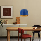Contemporary Nordic Round Cylinder Iron 1-Light Pendant Light For Dining Room
