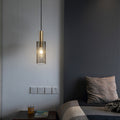 Modern Minimalist Honeycomb Grid Cylinder Iron 1-Light Pendant Light For Bedroom