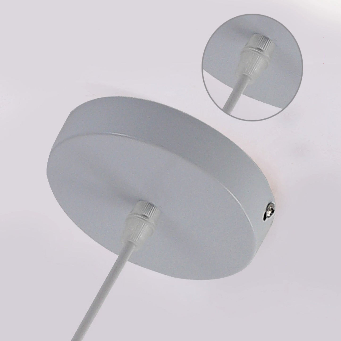 Traditional French Cream Girl Bow Round Iron Glass 1-Light Pendant Light For Bedroom