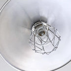 Contemporary Industrial Round Cone Wood Aluminum 1-Light Pendant Light For Living Room