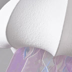 Contemporary Creative Art Jellyfish Metal Fabric 1/3 Light Pendant Light for Bedroom BulbSquare
