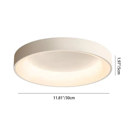 Contemporary Nordic Round Dome Iron Acrylic LED Flush Mount Ceiling Light for Bedroom