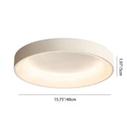 Contemporary Nordic Round Dome Iron Acrylic LED Flush Mount Ceiling Light for Bedroom