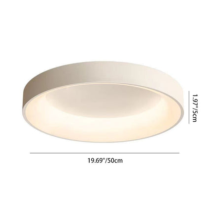 Contemporary Nordic Round Dome Iron Acrylic LED Flush Mount Ceiling Light for Bedroom
