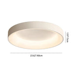 Contemporary Nordic Round Dome Iron Acrylic LED Flush Mount Ceiling Light for Bedroom
