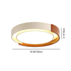 Contemporary Nordic Round Dome Acrylic Hardware LED Flush Mount Ceiling Light For Bedroom