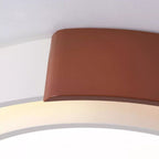 Contemporary Nordic Round Dome Acrylic Hardware LED Flush Mount Ceiling Light For Bedroom