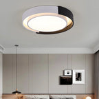 Contemporary Nordic Round Dome Acrylic Hardware LED Flush Mount Ceiling Light For Bedroom