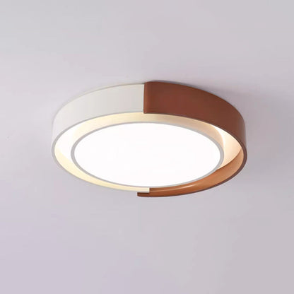 Contemporary Nordic Round Dome Acrylic Hardware LED Flush Mount Ceiling Light For Bedroom
