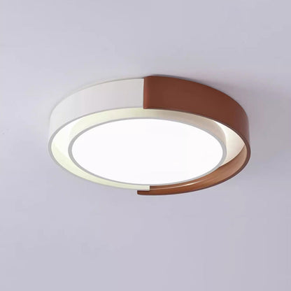 Contemporary Nordic Round Dome Acrylic Hardware LED Flush Mount Ceiling Light For Bedroom