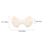Contemporary Creative Cream Bow PE Iron LED Flush Mount Ceiling Light For Bedroom