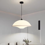 Modern Minimalist Semi-circle Iron Acrylic 1-Light Pendant Light For Dining Room
