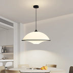 Modern Minimalist Semi-circle Iron Acrylic 1-Light Pendant Light For Dining Room