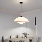 Modern Minimalist Semi-circle Iron Acrylic 1-Light Pendant Light For Dining Room