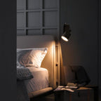 Contemporary Nordic Adjustable Round Cylinder Metal 1-light Pendant Light for Bedroom BulbSquare