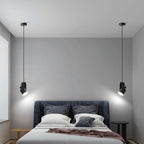 Contemporary Nordic Adjustable Round Cylinder Metal 1-light Pendant Light for Bedroom BulbSquare