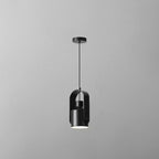 Contemporary Nordic Adjustable Round Cylinder Metal 1-light Pendant Light for Bedroom BulbSquare