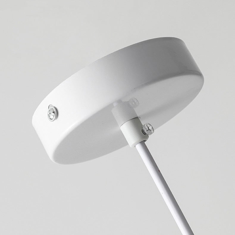 Contemporary Nordic Adjustable Round Cylinder Metal 1-Light Pendant Light For Bedroom