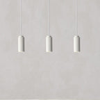 Contemporary Nordic Round Cylinder Iron Aluminum 1-light Pendant Light for Bedroom BulbSquare