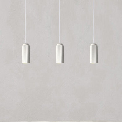 Contemporary Nordic Round Cylinder Iron Aluminum 1-Light Pendant Light For Bedroom