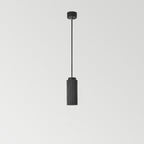 Contemporary Nordic Round Cylinder Iron Aluminum 1-light Pendant Light for Bedroom BulbSquare