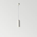 Contemporary Nordic Round Cylinder Iron Aluminum 1-light Pendant Light for Bedroom BulbSquare