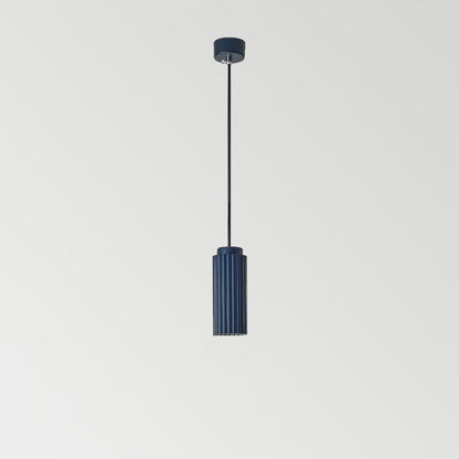 Contemporary Nordic Round Cylinder Iron Aluminum 1-Light Pendant Light For Bedroom