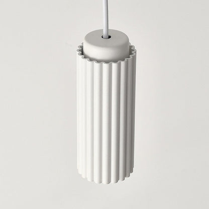 Contemporary Nordic Round Cylinder Iron Aluminum 1-Light Pendant Light For Bedroom