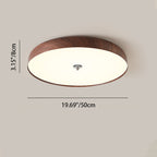 Modern Mid-century Dish Shape Round Iron Acrylic LED Flush Mount Ceiling Light for Bedroom