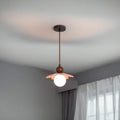 Contemporary Scandinavian Floral Orb Resin 1-Light Pendant Light For Bedroom
