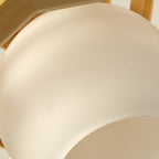 Modern Minimalist Prism Wood Glass 1-Light Pendant Light For Dining Room