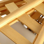 Modern Minimalist Prism Wood Glass 1-Light Pendant Light For Dining Room