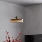 Contemporary Scandinavian Cream Round Iron Acrylic LED Pendant Light for Dining Room BulbSquare