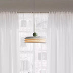 Contemporary Scandinavian Cream Round Iron Acrylic LED Pendant Light for Dining Room BulbSquare