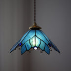 Contemporary Creative Angel Wings Cone Glass Copper 1-Light Pendant Light For Living Room
