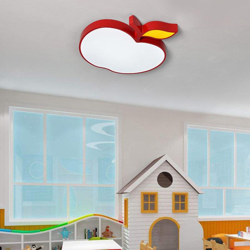 Lumendat Contemporary Creative Cartoon Kids Fruit Shape Hardware Acrylic LED Flush Mount Ceiling Light For Bedroom Lumendat