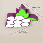Lumendat Contemporary Creative Cartoon Kids Fruit Shape Hardware Acrylic LED Flush Mount Ceiling Light For Bedroom Lumendat