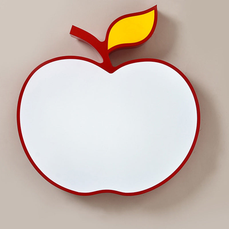 Lumendat Contemporary Creative Cartoon Kids Fruit Shape Hardware Acrylic LED Flush Mount Ceiling Light For Bedroom Lumendat