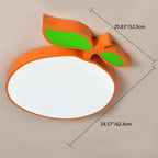 Lumendat Contemporary Creative Cartoon Kids Fruit Shape Hardware Acrylic LED Flush Mount Ceiling Light For Bedroom Lumendat