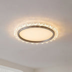 Contemporary Scandinavian Round Dome Aluminum Iron Acrylic LED Flush Mount Ceiling Light For Bedroom