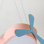 Lumendat Contemporary Creative Cartoon Kids Airplane Shape Iron Acrylic LED Chandelier For Bedroom Lumendat
