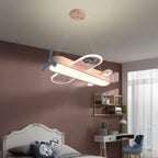 Lumendat Contemporary Creative Cartoon Kids Airplane Shape Iron Acrylic LED Chandelier For Bedroom Lumendat