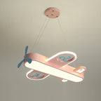 Lumendat Contemporary Creative Cartoon Kids Airplane Shape Iron Acrylic LED Chandelier For Bedroom Lumendat
