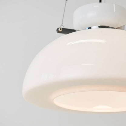 Modern Minimalist Round Cone Iron Glass 1-Light Pendant Light For Dining Room