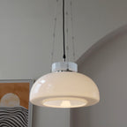 Modern Minimalist Round Cone Iron Glass 1-Light Pendant Light For Dining Room