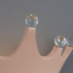 Lumendat Contemporary Creative Kids Crown Semicircle Resin Crystal 2-Light Wall Sconce Lamp For Bedroom Lumendat