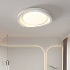Modern Minimalist Irregular Round Iron Acrylic LED Flush Mount Ceiling Light For Bedroom
