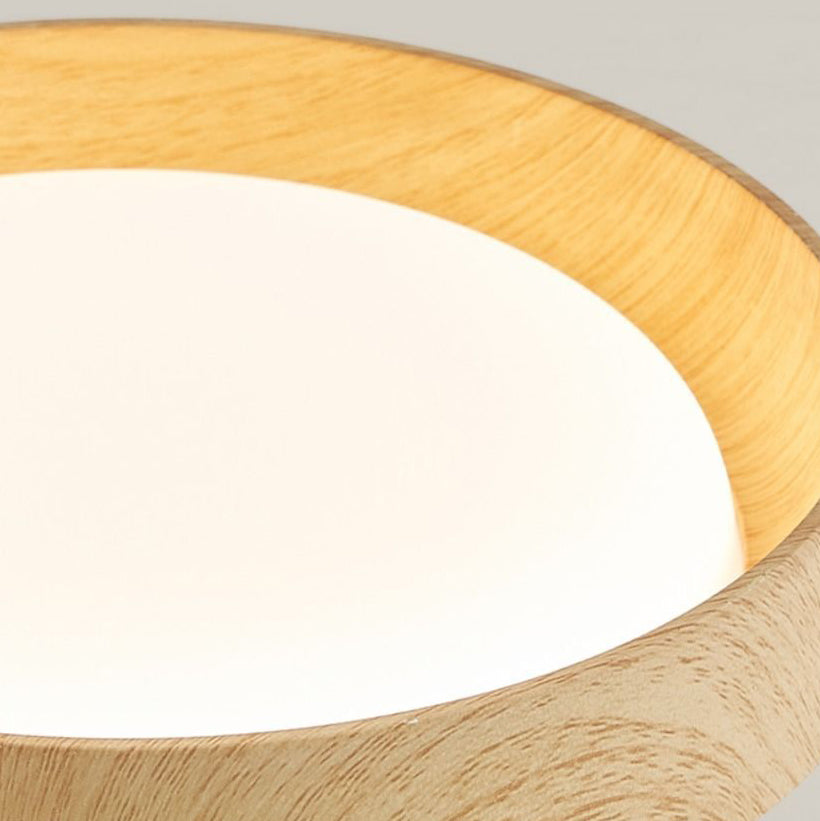 Modern Minimalist ABS PC Square Round LED Flush Mount Ceiling Light For Hallway Lumendat